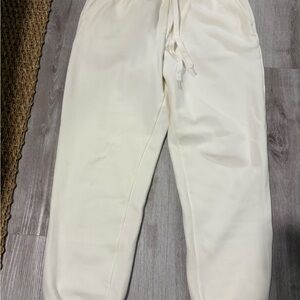 Fabletics Off-White Quilted Pants